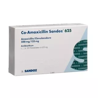 CO Amoxicillin Sandoz 625 mg 20 filmtablets