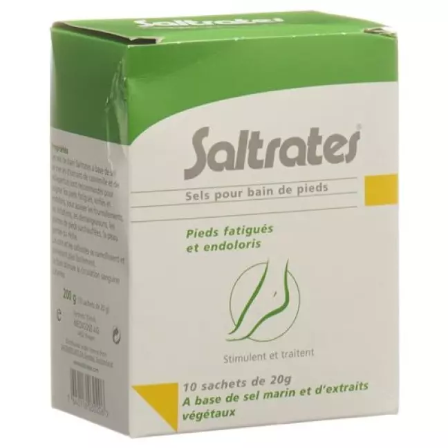 Saltrates Fussbadesalz 10 пакетиков 20г Saltrates Fussbadesalz 10 пакетиков 20г