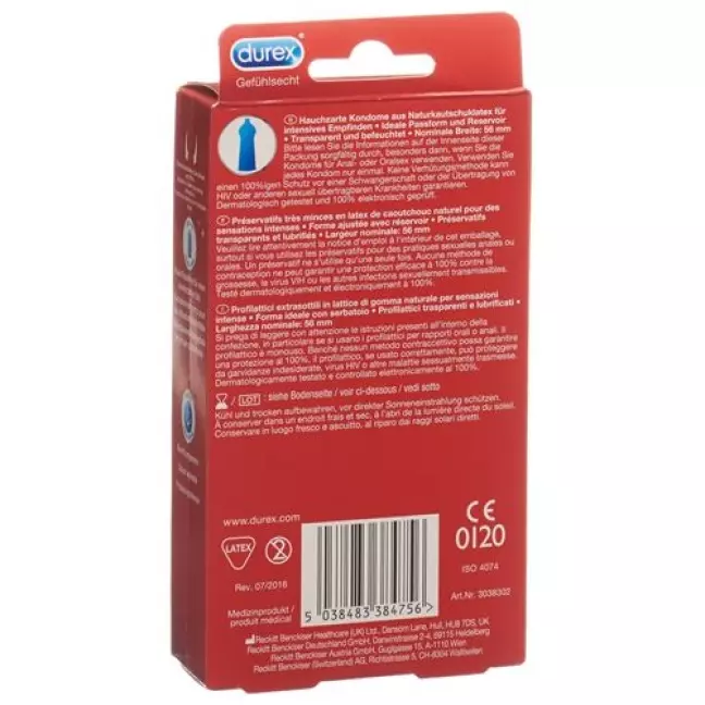 Durex презерватив Gefuhlsecht 10 штук Durex презерватив Gefuhlsecht 10 штук