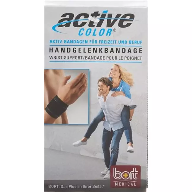 Bort Aktive Color Handgelenkbandage размер L +19см Schwarz Bort Aktive Color Handgelenkbandage размер L +19см Schwarz