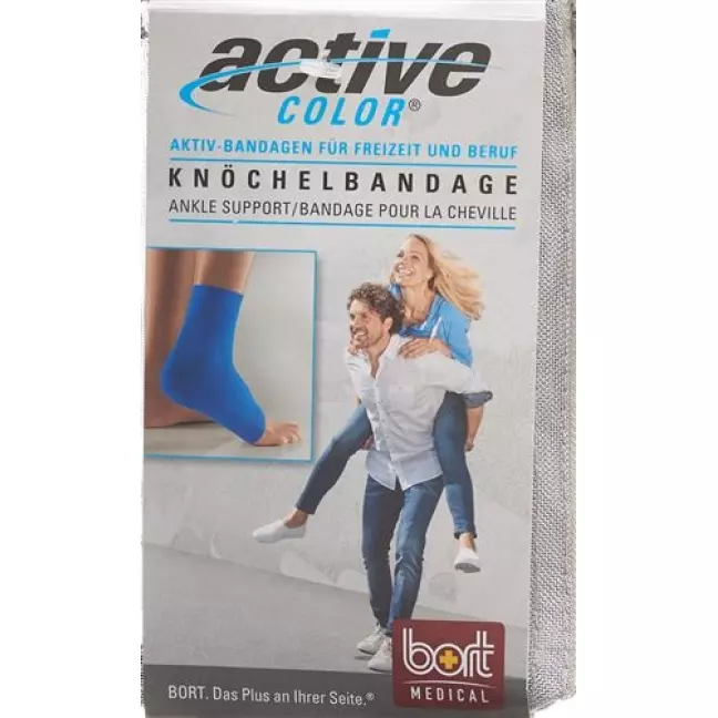 Bort Aktive Color Knochelbandage размер XL +25см Blau Bort Aktive Color Knochelbandage размер XL +25см Blau