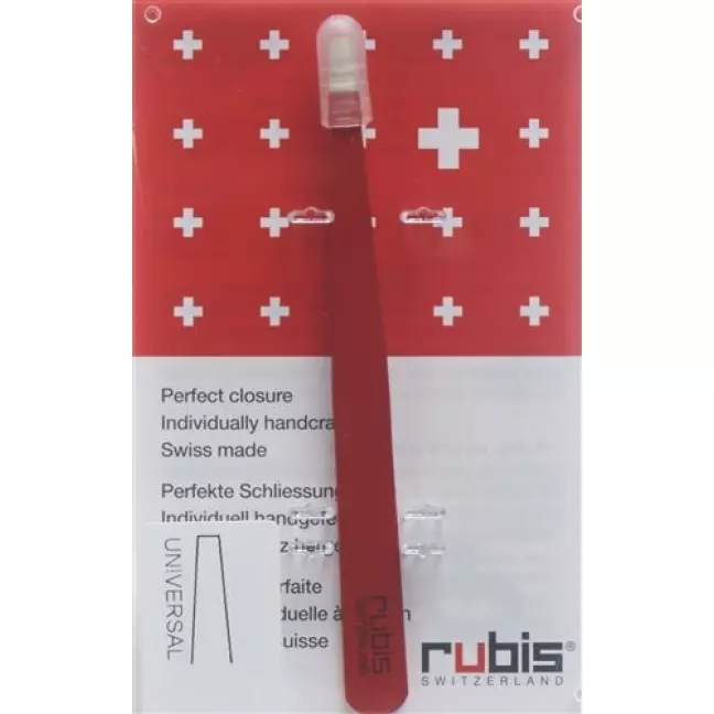 RUBIS PINZ GERADE ROT INOX RUBIS PINZ GERADE ROT INOX