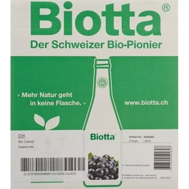BIOTTA BIO CASSIS SAFT BIOTTA BIO CASSIS SAFT