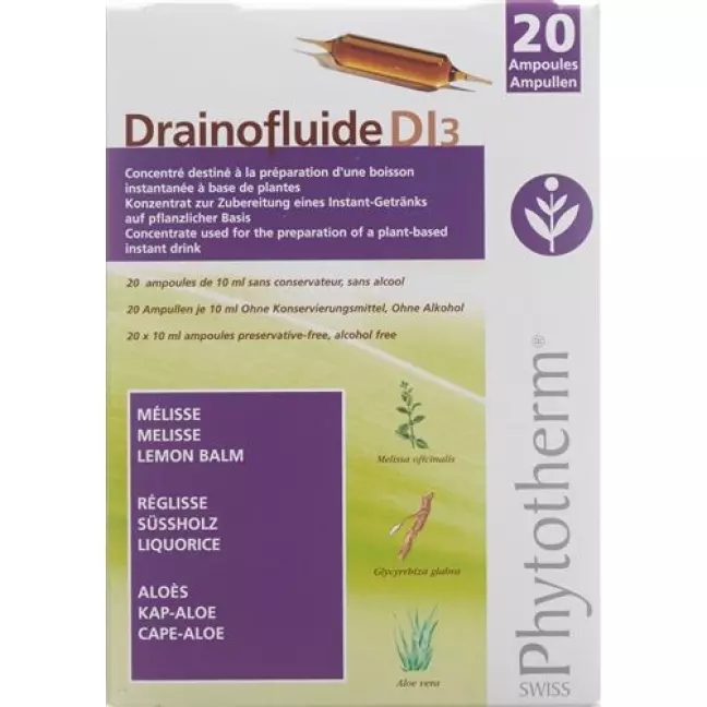 Drainofluide Di 3 20 Trinkampullen 10мл Drainofluide Di 3 20 Trinkampullen 10мл