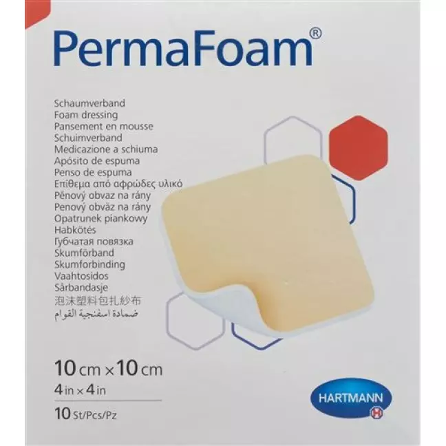 Perma Foam Schaumverband 10x10см 10 штук Perma Foam Schaumverband 10x10см 10 штук