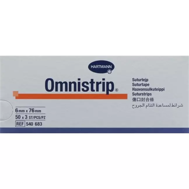 Ленты для зашивания ран OMNISTRIP 6х76мм 150 шт. Ленты для зашивания ран OMNISTRIP 6х76мм 150 шт.