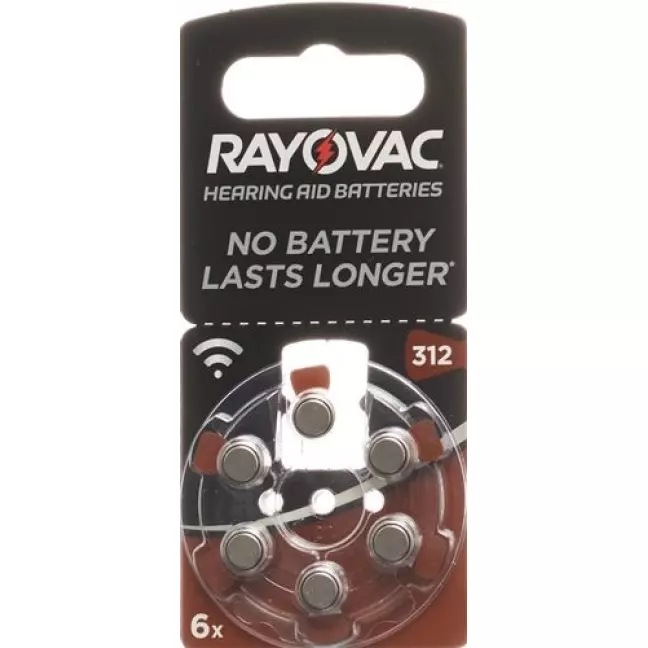 RAYOVAC BATT HOERGE 1.4V V312 RAYOVAC BATT HOERGE 1.4V V312