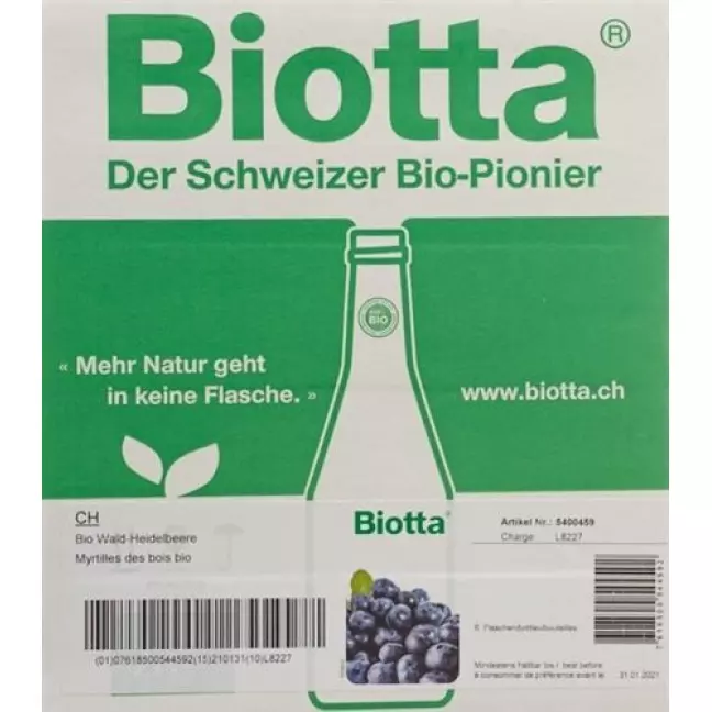 BIOTTA BIO WALD HEIDELBEER SAF BIOTTA BIO WALD HEIDELBEER SAF