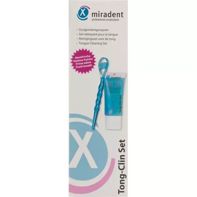 Miradent Tong-Clin Set 50мл гель + Zungenreiniger Miradent Tong-Clin Set 50мл гель + Zungenreiniger