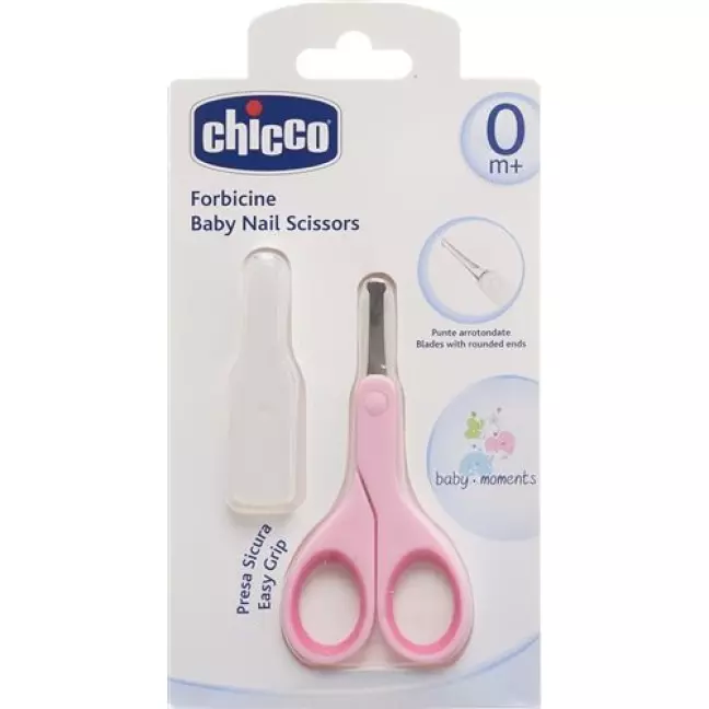 Chicco Babyschere mit Schutzkappe Rosa Chicco Babyschere mit Schutzkappe Rosa
