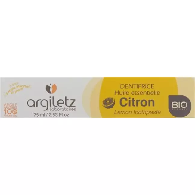 Argiletz Zahnpasta Zitrone Bio 75мл Argiletz Zahnpasta Zitrone Bio 75мл