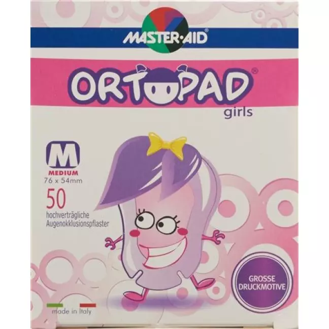 Ortopad Occlusionspflast Medium Girl 2-4j 50 штук Ortopad Occlusionspflast Medium Girl 2-4j 50 штук