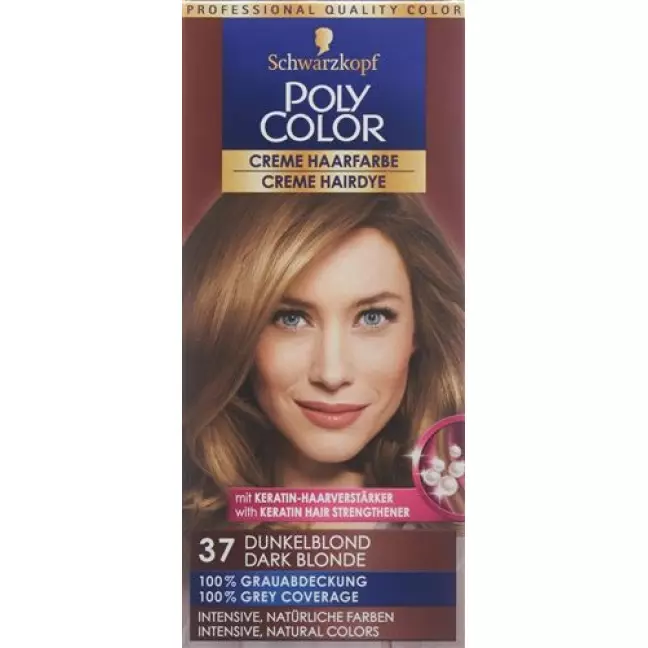 Polycolor крем цвет волос 37 Dunkelblond 90мл Polycolor крем цвет волос 37 Dunkelblond 90мл