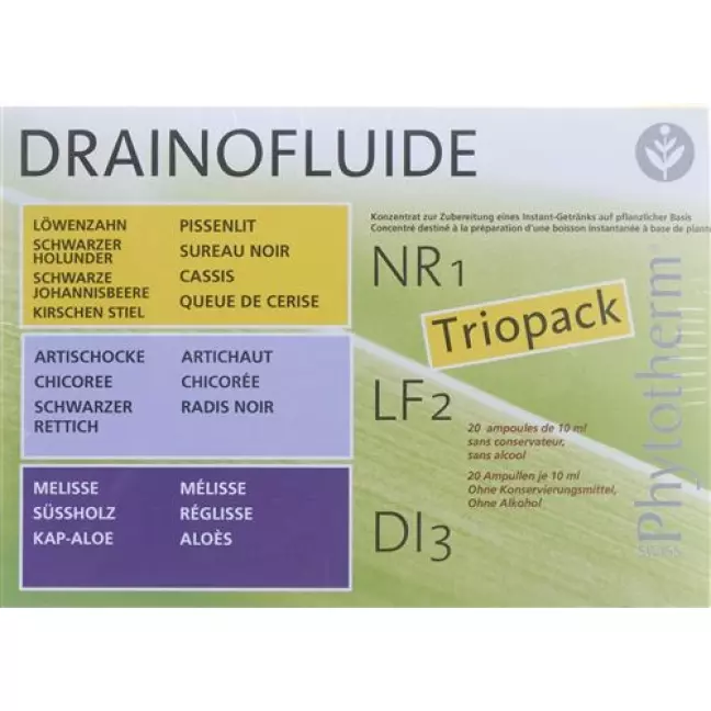 Drainofluide Pack Ass Nr 1 Lf 2 Di 3 60x 10мл Drainofluide Pack Ass Nr 1 Lf 2 Di 3 60x 10мл