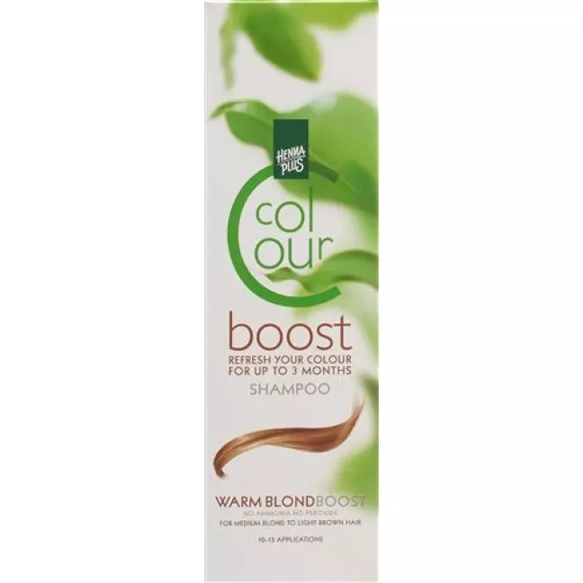 Henna Plus Colour Boost шампунь Warm Blond 200мл Henna Plus Colour Boost шампунь Warm Blond 200мл