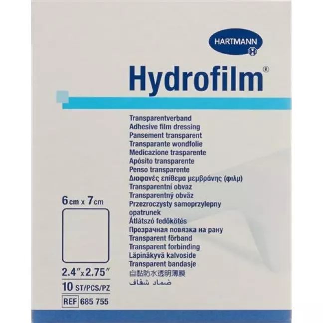 Hydrofilm Wundverband Film 6x7см Transparent 10 штук Hydrofilm Wundverband Film 6x7см Transparent 10 штук