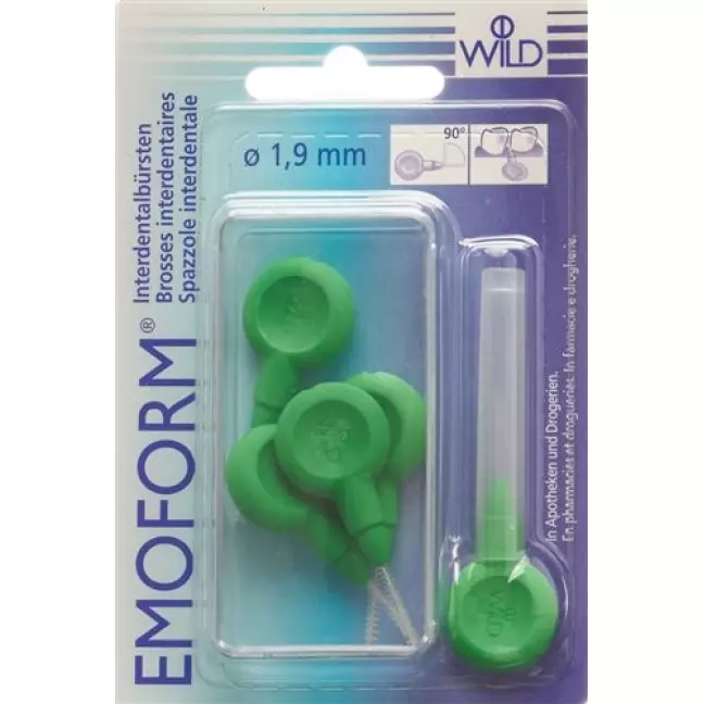 Emoform Interdentalbursten 1.9мм Hellgrun 5 штук Emoform Interdentalbursten 1.9мм Hellgrun 5 штук