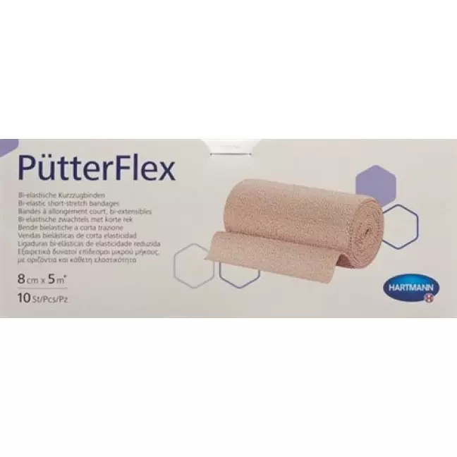 Puetter Flex бинт 8смx5m 10 штук Puetter Flex бинт 8смx5m 10 штук