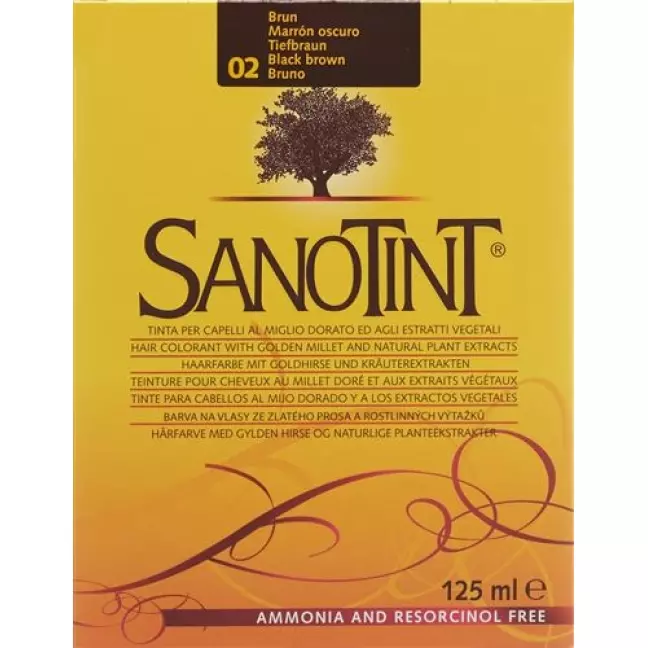 Sanotint цвет волос 02 Tiefbraun Sanotint цвет волос 02 Tiefbraun