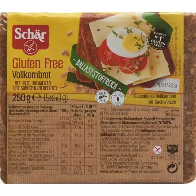 SCHAER SOLENA VOLLKORNBR GL FR SCHAER SOLENA VOLLKORNBR GL FR