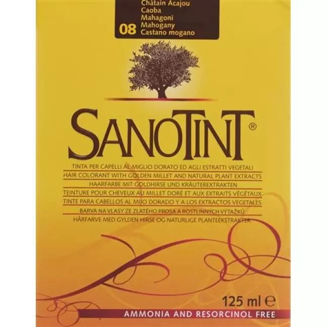 Sanotint цвет волос 08 Mahagoni Sanotint цвет волос 08 Mahagoni