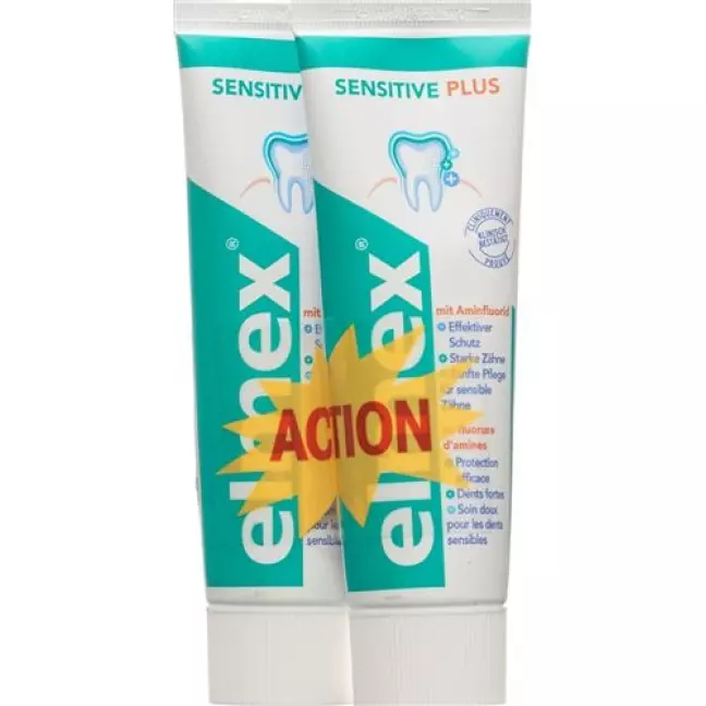 Elmex Sensitive Plus Zahnpasta 2x 75мл Elmex Sensitive Plus Zahnpasta 2x 75мл
