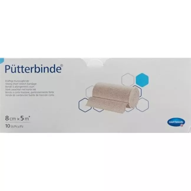 Puetter бинт 8смx5m 10 штук Puetter бинт 8смx5m 10 штук