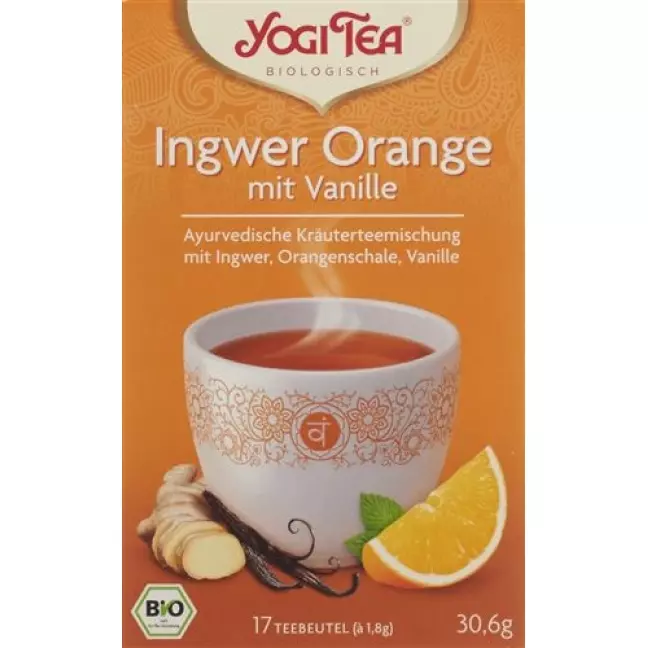 YOGI TEE INGWER ORANGE VANILLE YOGI TEE INGWER ORANGE VANILLE