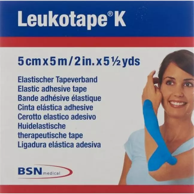 Leukotape K пластырейband 5мX5см Hellblau 5 штук Leukotape K пластырейband 5мX5см Hellblau 5 штук