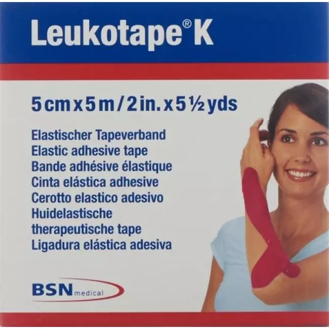 Leukotape K пластырейband 5мX5см Pink Leukotape K пластырейband 5мX5см Pink