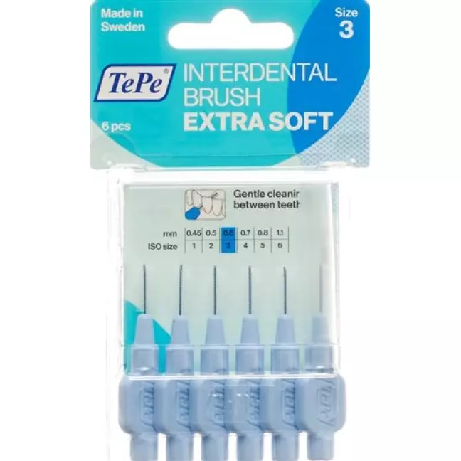 TePe Interdentalbursten X-soft 0.6мм 6 штук TePe Interdentalbursten X-soft 0.6мм 6 штук