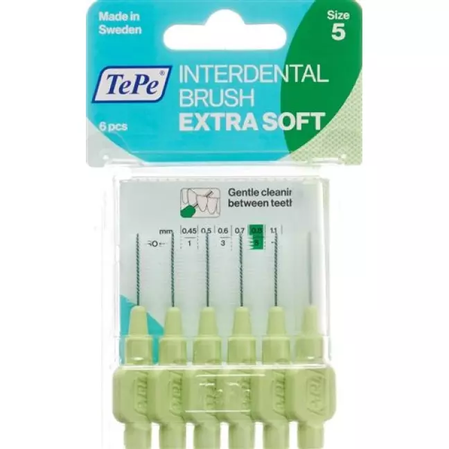 TePe Interdentalbursten X-soft 0.8мм 6 штук TePe Interdentalbursten X-soft 0.8мм 6 штук