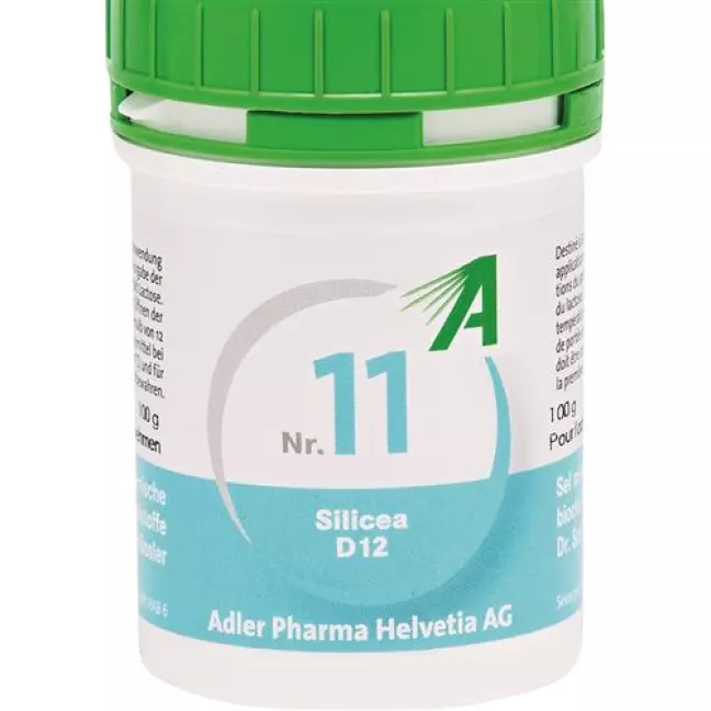 Adl Schussler Nr. 11 Silicea в таблетках, D 12 доза 100г Adl Schussler Nr. 11 Silicea в таблетках, D 12 доза 100г