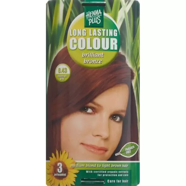 Henna Plus Long Lasting Colour Brilliant Bronze 6.43 Henna Plus Long Lasting Colour Brilliant Bronze 6.43