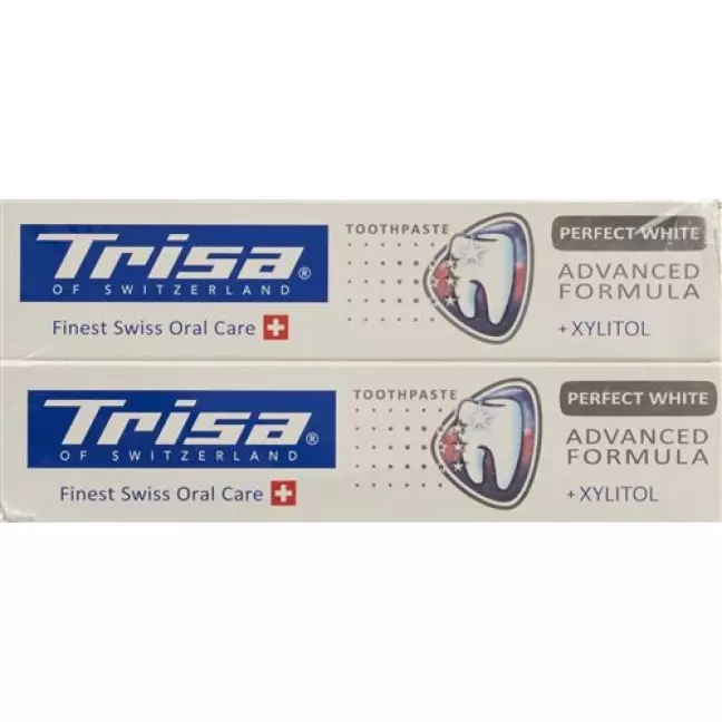 Trisa зубная паста Perfect White Duo 2x 75мл Trisa зубная паста Perfect White Duo 2x 75мл