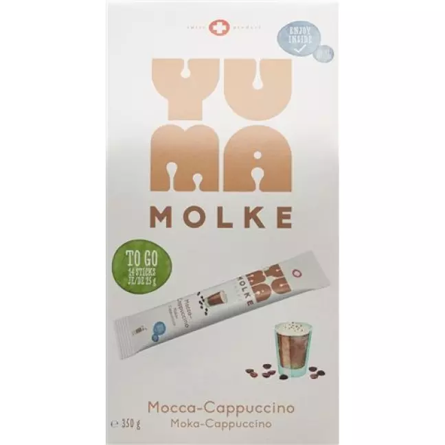 Yuma Molke Mocca-Cappuccino 2-Wochen-Packung 14 Sticks a 25г Yuma Molke Mocca-Cappuccino 2-Wochen-Packung 14 Sticks a 25г