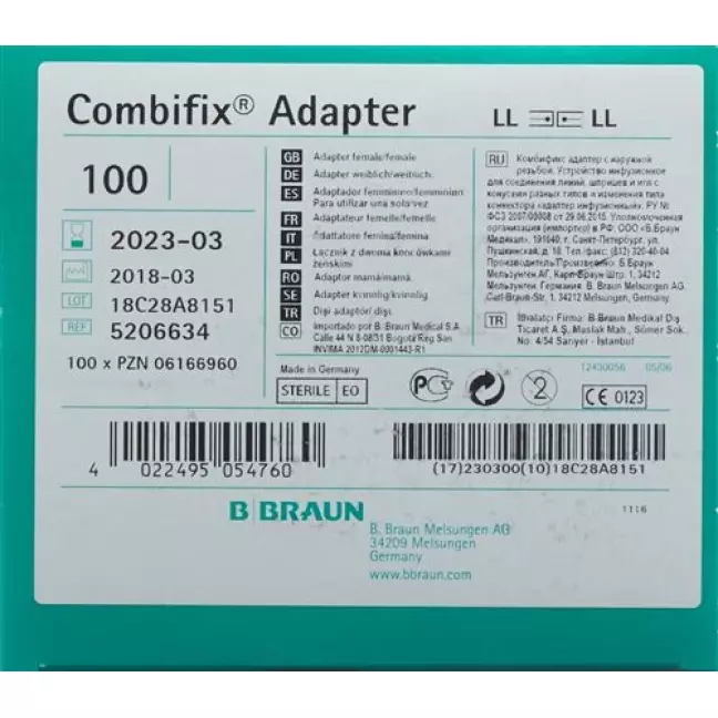 Combifix Adapter Weiblich/weiblich 100 штук Combifix Adapter Weiblich/weiblich 100 штук