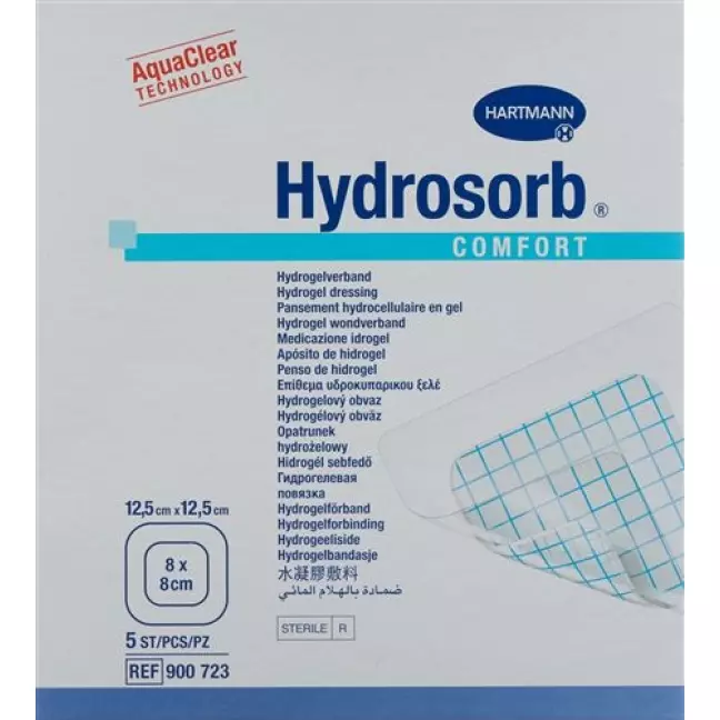 Hydrosorb Comfort Hydrogel 12.5x12.5см стерильный 5 штук Hydrosorb Comfort Hydrogel 12.5x12.5см стерильный 5 штук