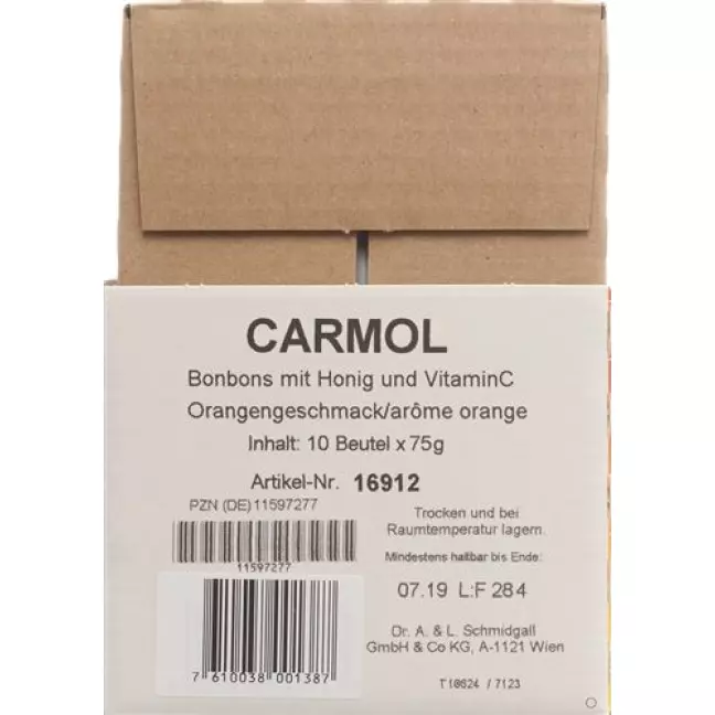 CARMOL LUTSCHBONBONS ORANGE CARMOL LUTSCHBONBONS ORANGE