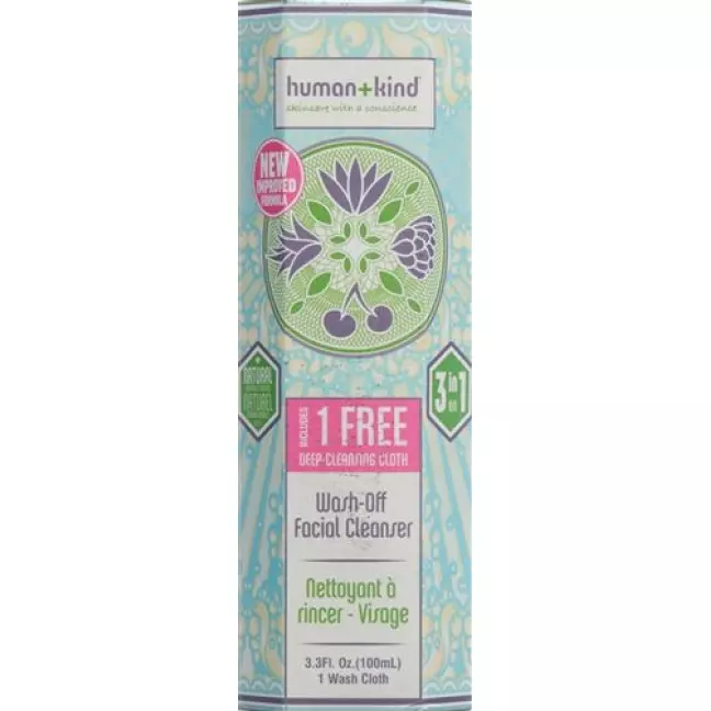 HUMAN+KIND WASH+OFF FACIAL CLE HUMAN+KIND WASH+OFF FACIAL CLE
