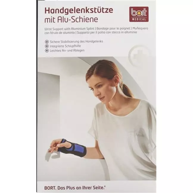 Bort Handgelenkstutze Schiene Rechts -15см размер XS Blau Bort Handgelenkstutze Schiene Rechts -15см размер XS Blau
