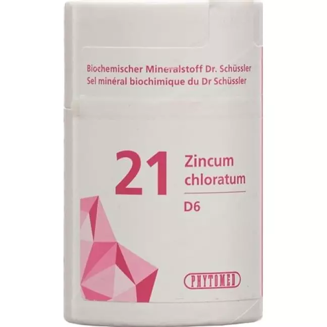 Phytomed Schussler Nr. 21 Zinc Chl в таблетках, D 6 500г Phytomed Schussler Nr. 21 Zinc Chl в таблетках, D 6 500г