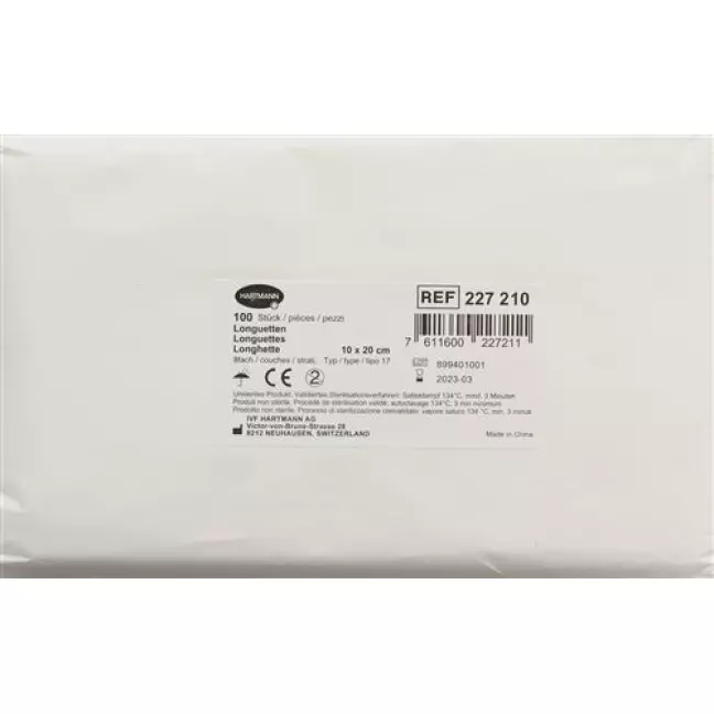 IVF Faltkompressen Typ 17 8-fach 10x20см 100 штук IVF Faltkompressen Typ 17 8-fach 10x20см 100 штук