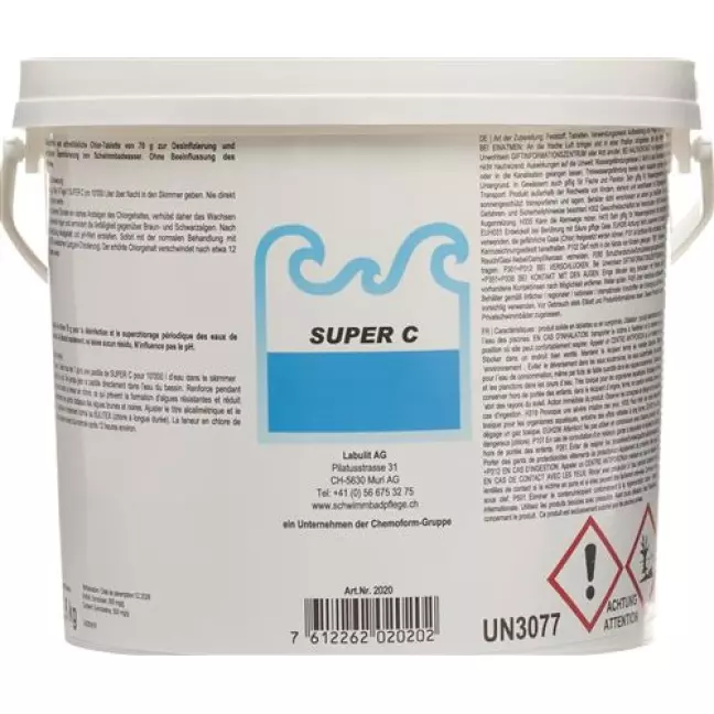 Super C Chlorschocktabletten 38 штук Super C Chlorschocktabletten 38 штук