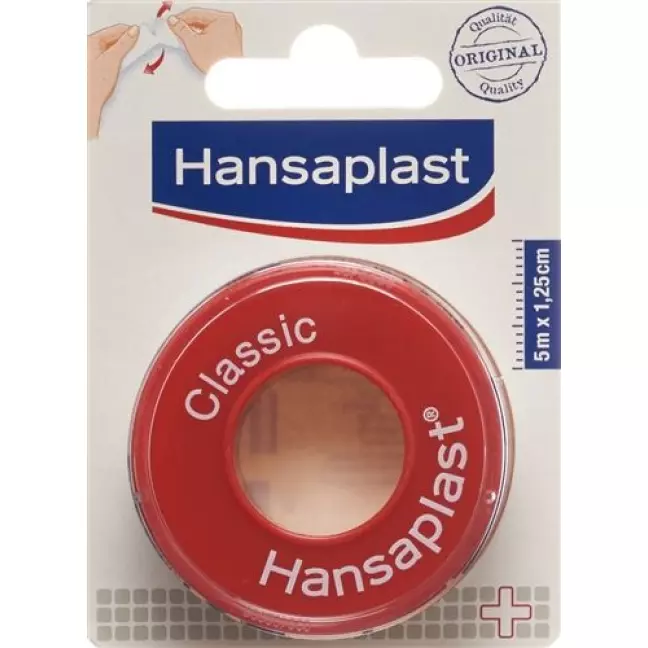 Hansaplast Classic Heftpflaster 5мX1.25см Hansaplast Classic Heftpflaster 5мX1.25см