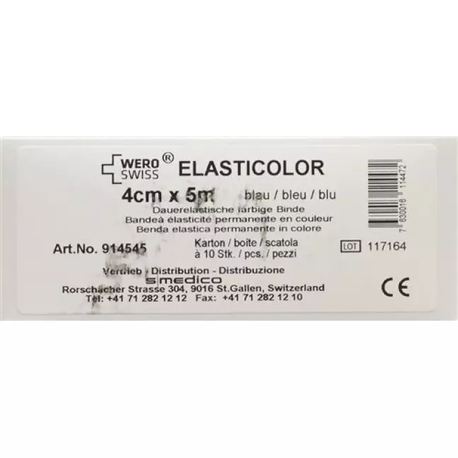 WERO ELASTICOL BDE 5MX4CM BLAU WERO ELASTICOL BDE 5MX4CM BLAU