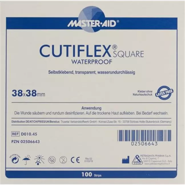 CUTIFLEX SQU FOLIENPFL 38X38MM CUTIFLEX SQU FOLIENPFL 38X38MM