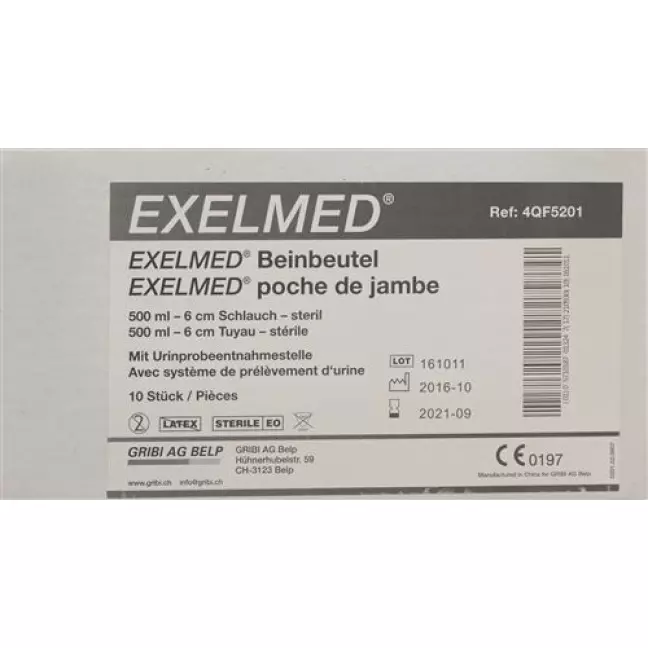 EXELMED 10XBEINBTL 500ML 6CM EXELMED 10XBEINBTL 500ML 6CM