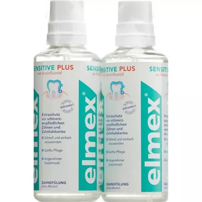 Elmex Sensitive Plus Zahnspulung Duo 2x 400мл Elmex Sensitive Plus Zahnspulung Duo 2x 400мл