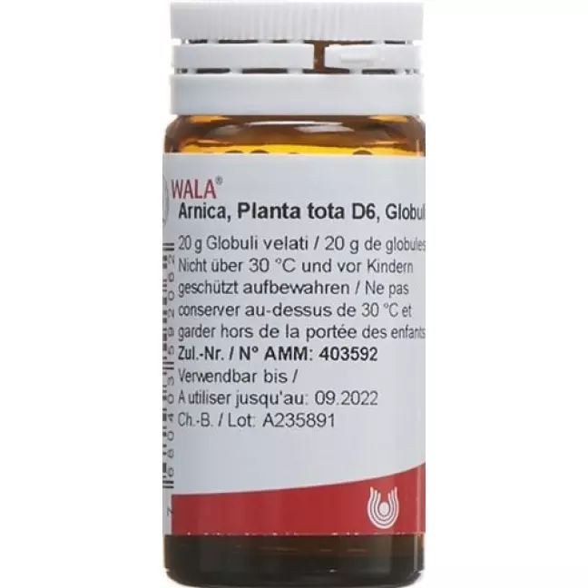 Wala Arnica E Planta Tota шарики D 6 бутылка 20г Wala Arnica E Planta Tota шарики D 6 бутылка 20г